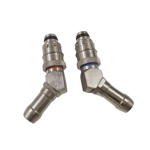 Khu&ocirc;n mẫu Ph&aacute;p mạ đồng thau mạ niken 135 độ Cắm khớp nối ngắt kết nối nhanh cho ống